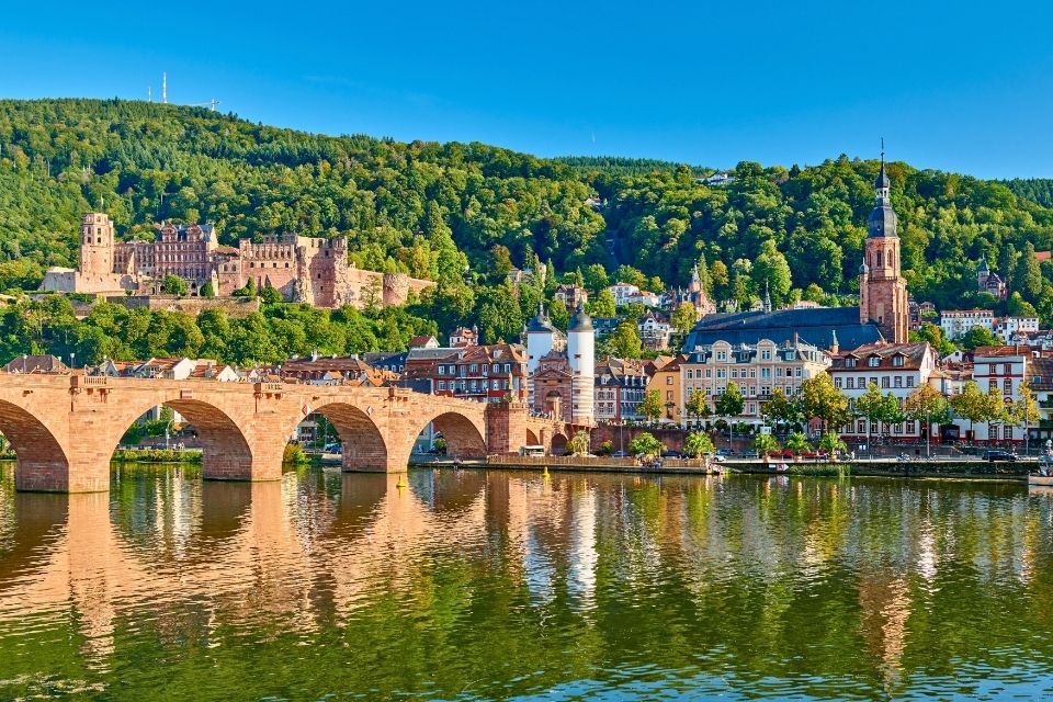 Uitzicht op Heidelberg, Duitsland