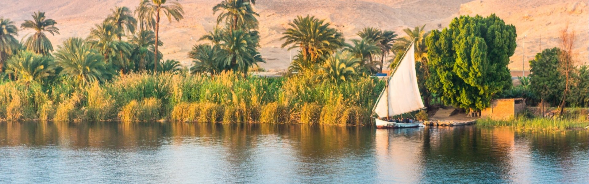 De Nijl, Aswan, Egypte