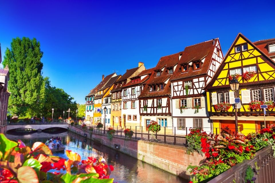 La petit Venise in Colmar, Elzas, Frankrijk