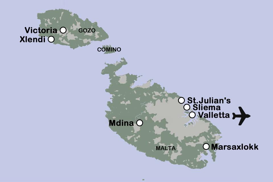 Routekaart Malta