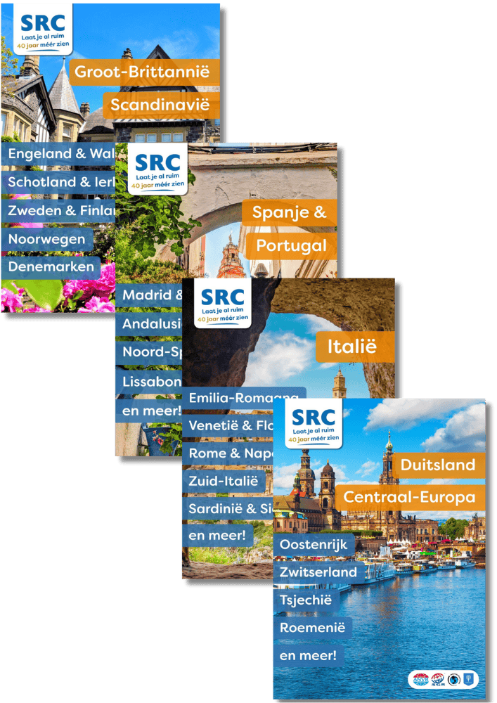 Brcohures Groot-Brittannië en Scandinavië, Spanje en Portugal, Italië, en Duitsland Centraal Europa