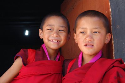 Jonge monniken in Mongar Jonge monniken in Mongar