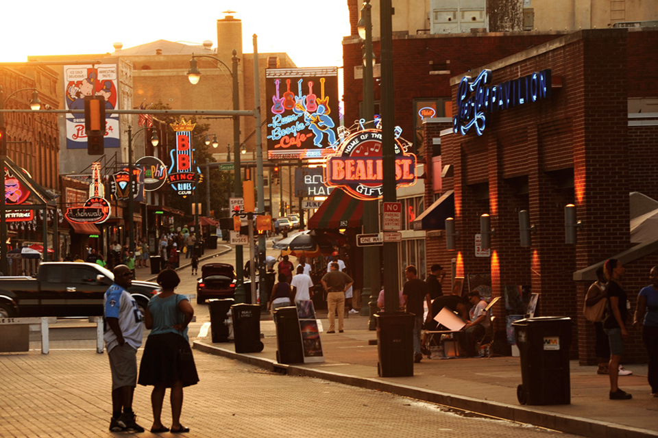 Beale Street in Memphis