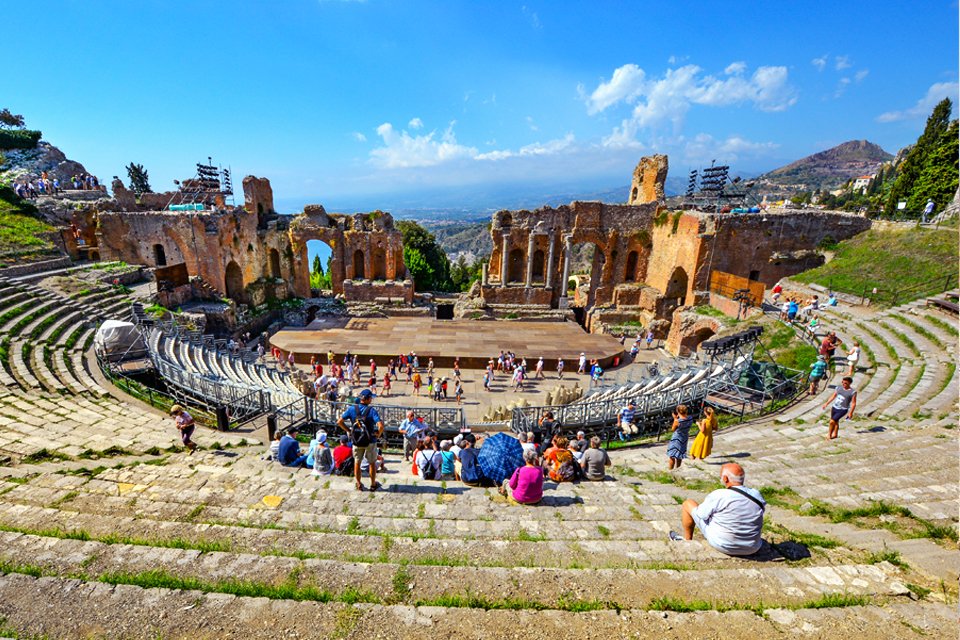 Taormina op Sicilië, Italië