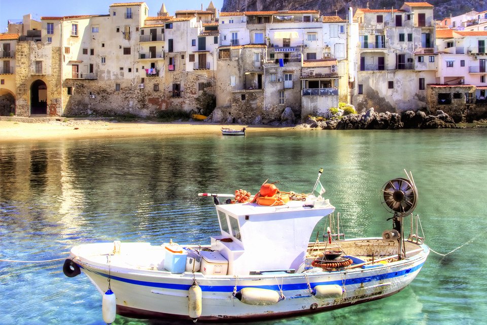 Cefalu op Sicilië, Italië