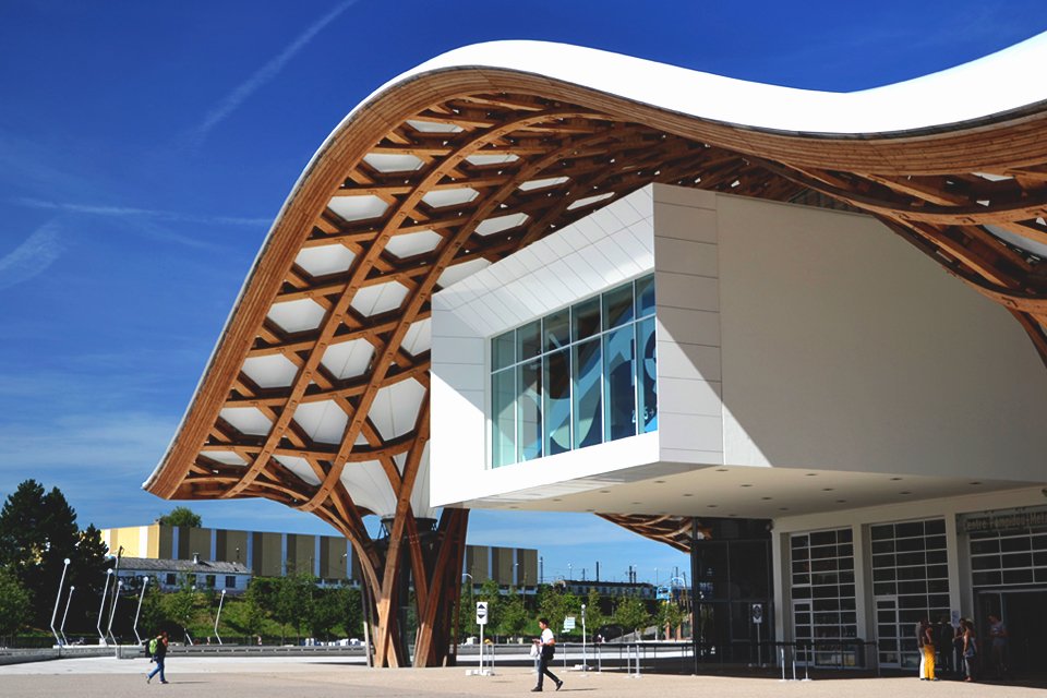 Centre Pompidou in Metz, Frankrijk