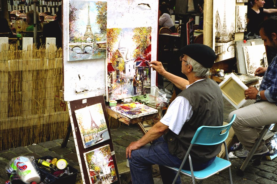 Montmartre in Parijs, Frankrijk
