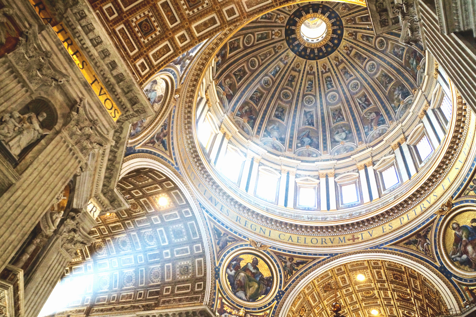 Koepel vande St.Pieter in Rome, Italië