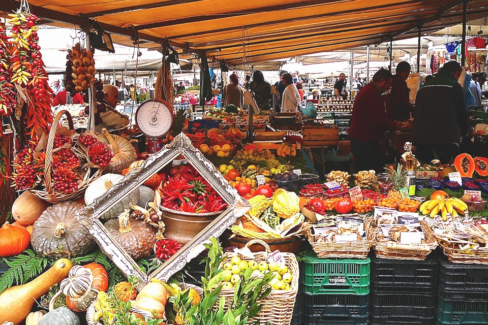 Campo de Fiori in Rome, Italië