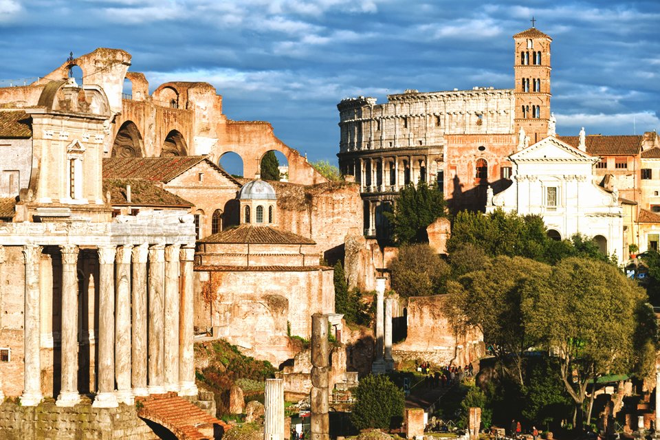 Forum Romanum in Rome, Italië