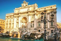 De Trevifontein in Rome, Italië De Trevifontein in Rome, Italië