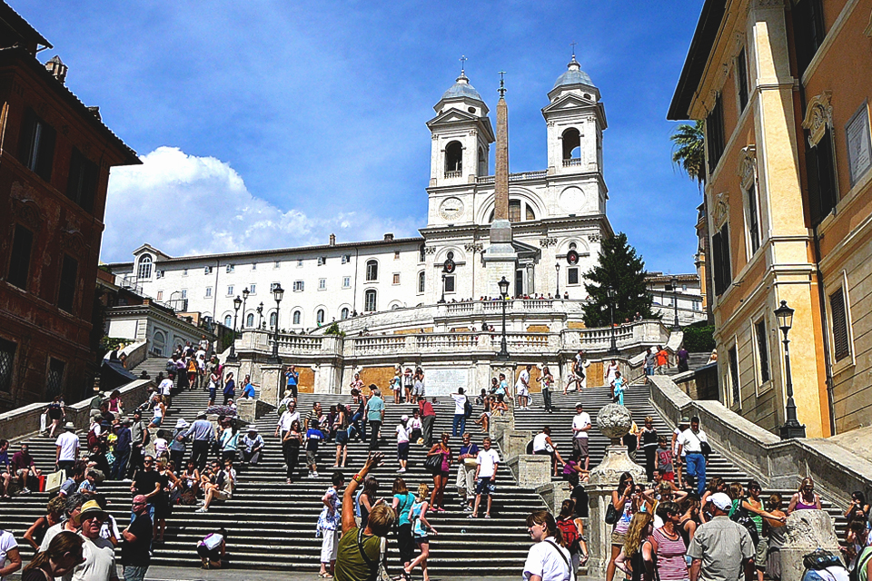 Spaanse Trappen in Rome, Italië