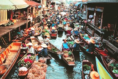 Boottocht Damnoen Saduak Bangkok, Thailand Boottocht Damnoen Saduak Bangkok, Thailand