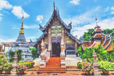 Markten en tempels Chiang Mai, Thailand Markten en tempels Chiang Mai, Thailand