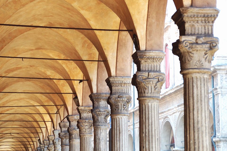 Gallerij in Bologna, Italië