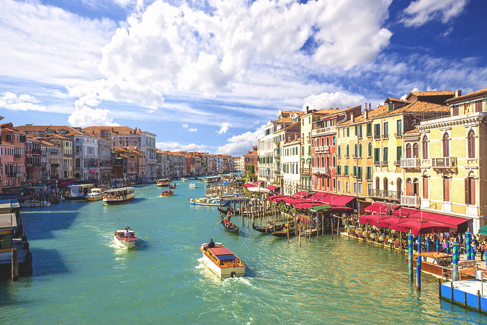 Canal Grande in Venetië, Italië