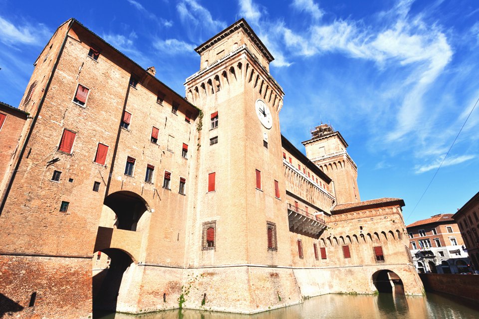 Kasteel van Ferrara, Emilia-Romagna, Italië