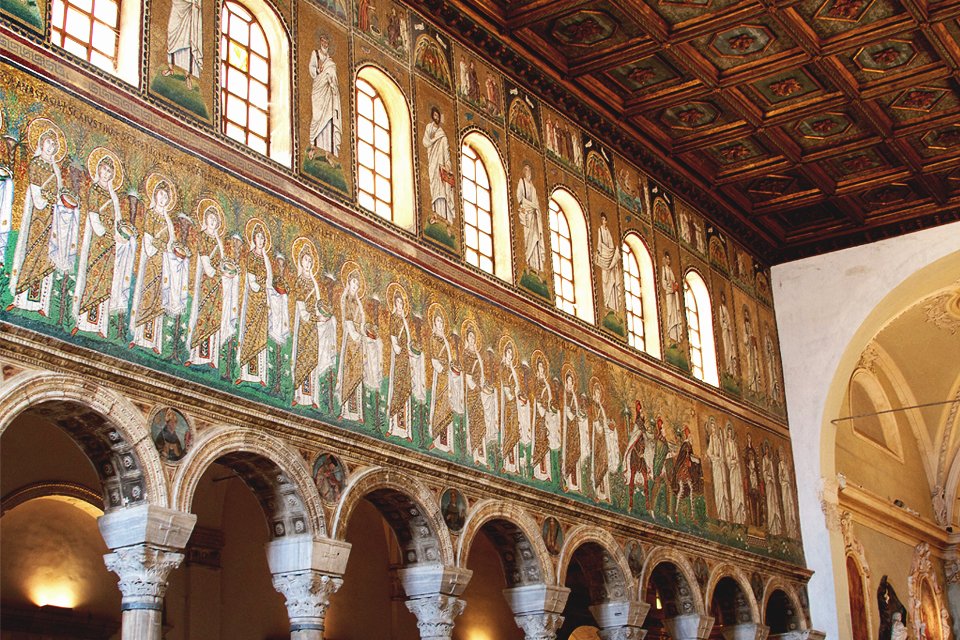 Mozaïeken in Ravenna, Emilia-Romagna, Italië