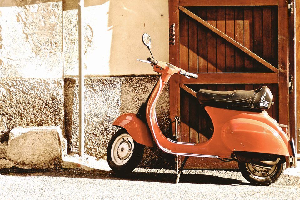 Straatbeeld in Emilia-Romagna, Italië