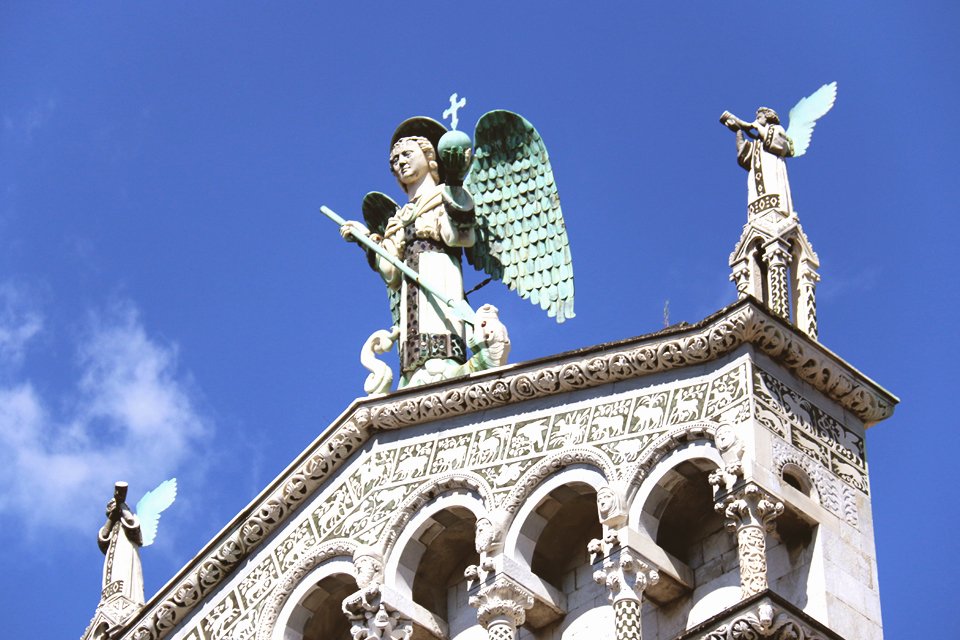 San Michele in Foro in Lucca, Toscane, Italië