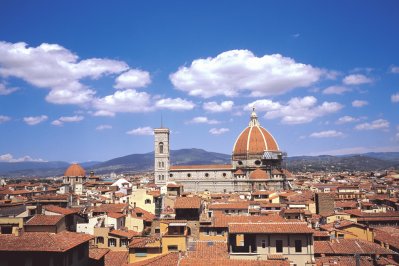 Zicht op Florence, Toscane, Italië Zicht op Florence, Toscane, Italië