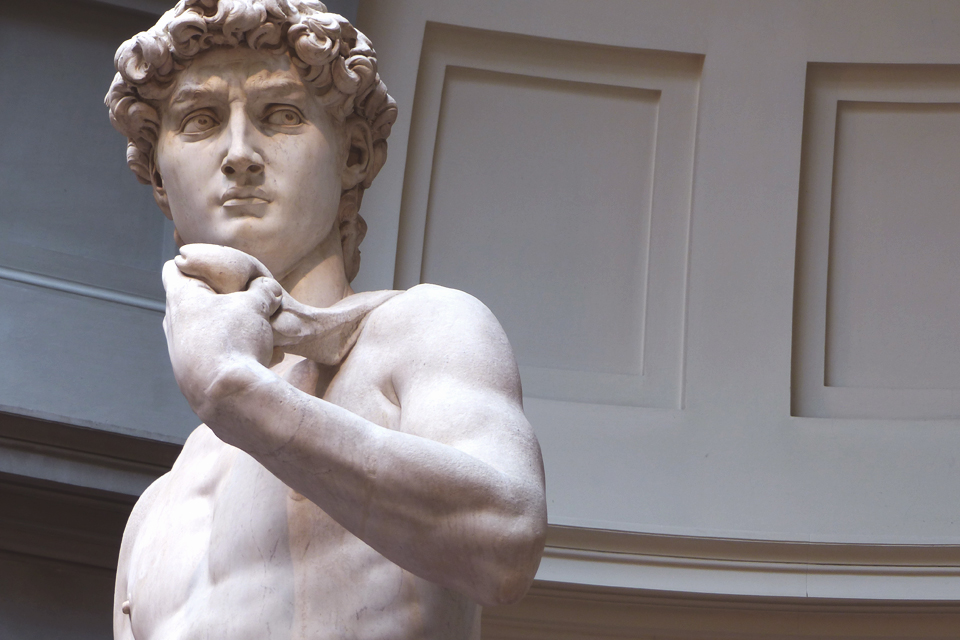 David in Galleria dell'Accademia in Florence, Toscane, Italië