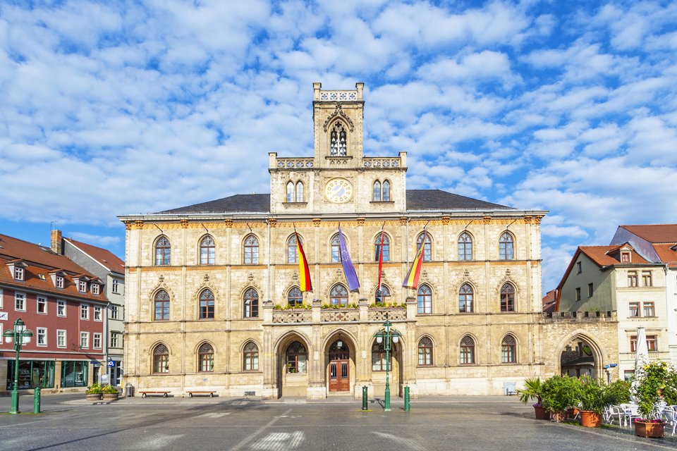 Stadhuis in Weimar, Duitsland