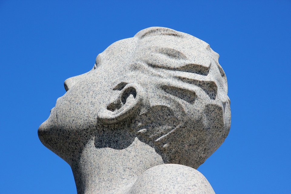 Werken van Gustav Vigeland in Frognerpark in Oslo, Noorwegen