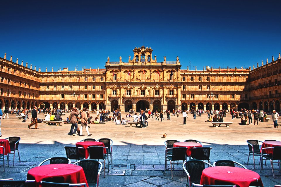 Plaza Mayor in Salamanca, Spanje