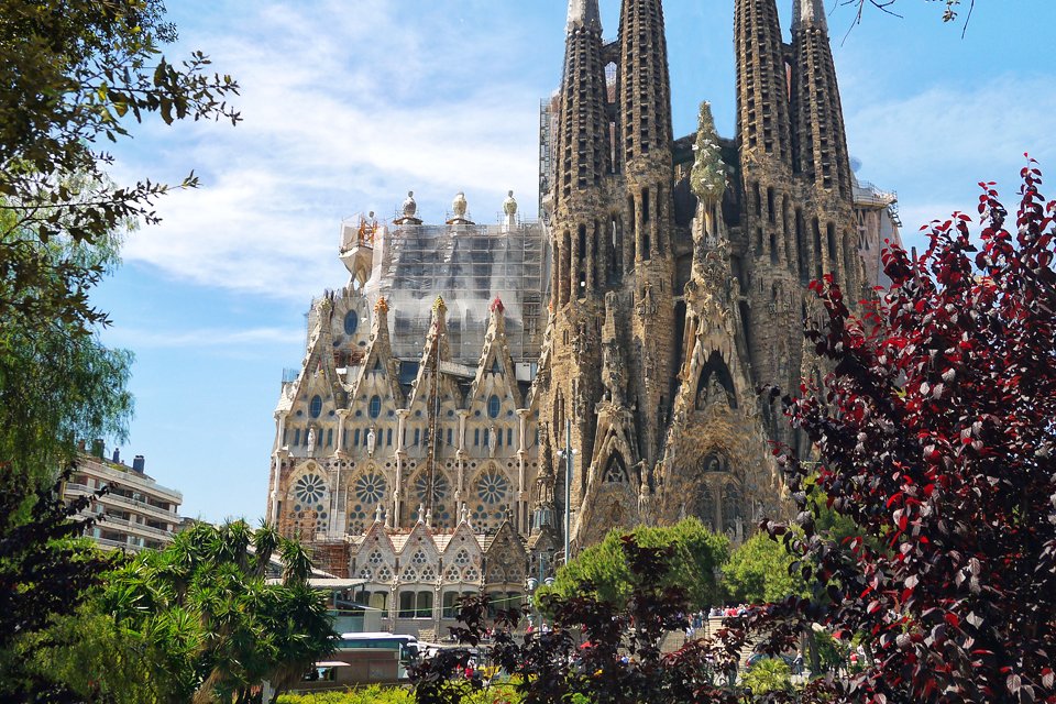 Sagrada Familía van Gaudí in Barcelona, Spanje