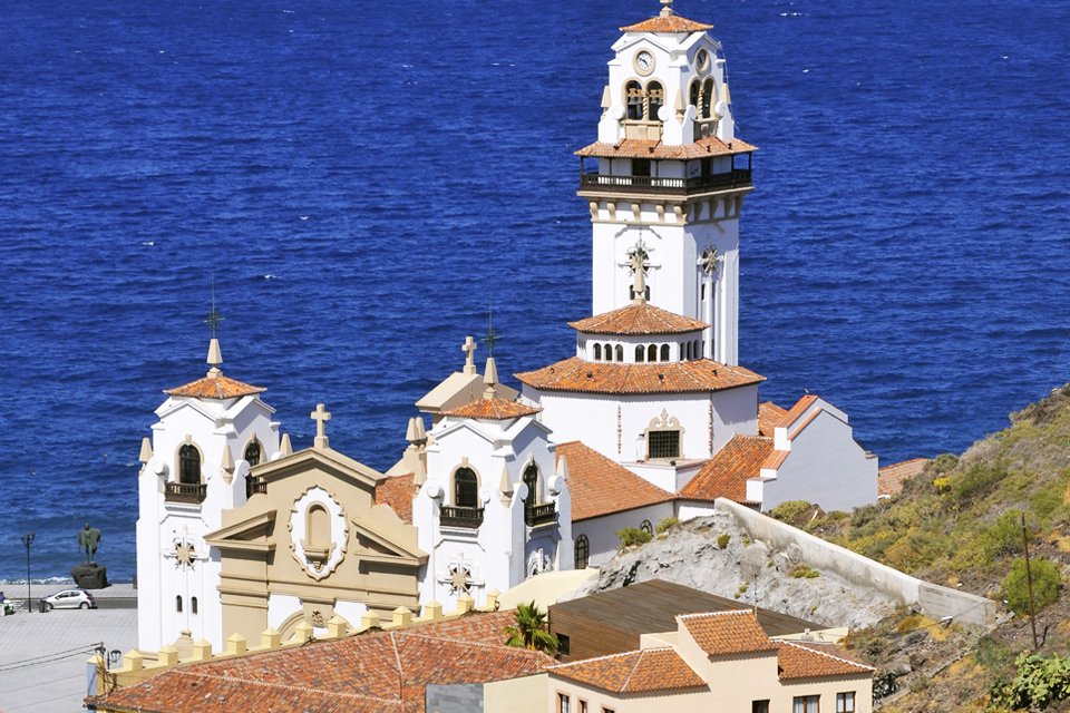 Onze lieve vrouwe-basiliek in Candelaria op Tenerife, Spanje