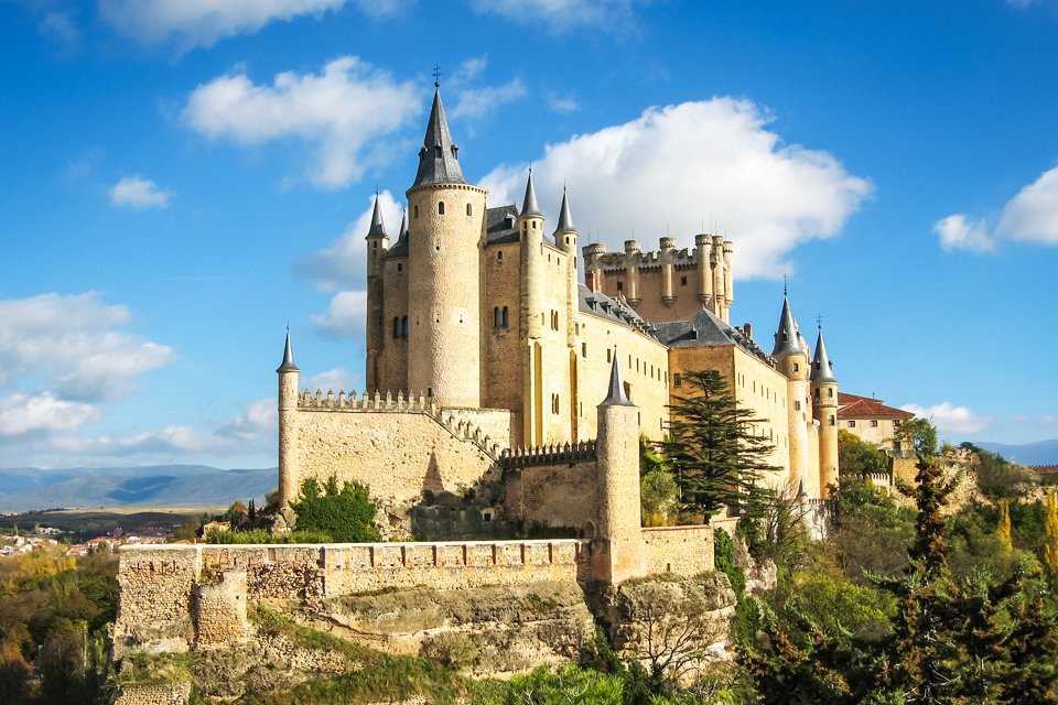 Het Alcázar in Segovia, Spanje