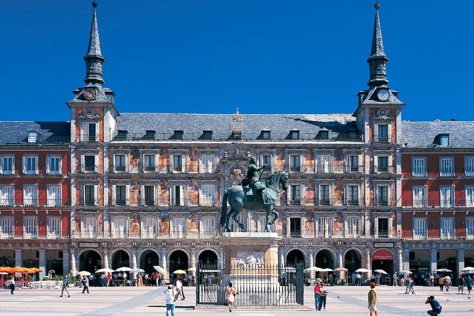 Plaza Mayor in Madrid, Spanje