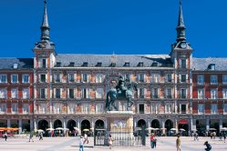 Plaza Mayor in Madrid, Spanje Plaza Mayor in Madrid, Spanje
