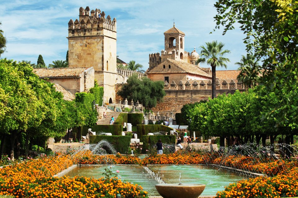 Het alcázar in Córdoba, Spanje