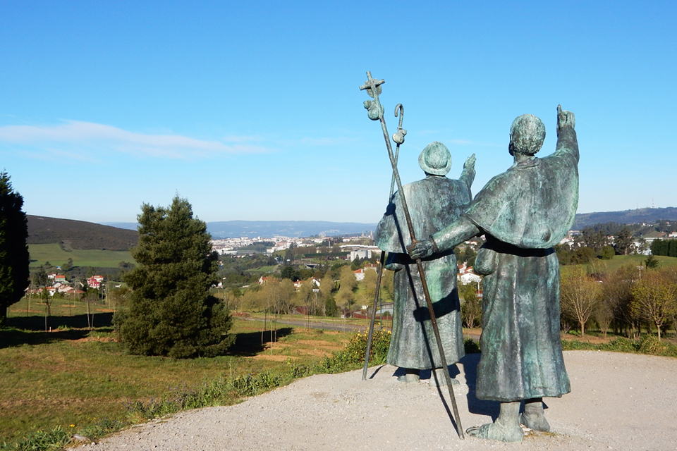 Monte de Gozo bij Santiago de Compostela, Spanje