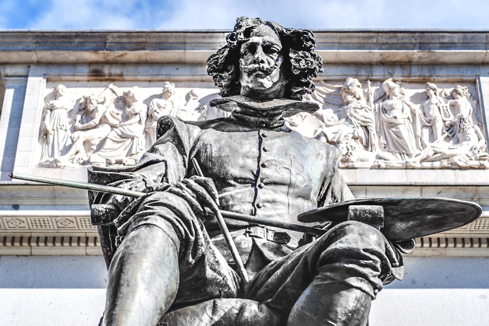 Standbeeld van Velázquez in Madrid