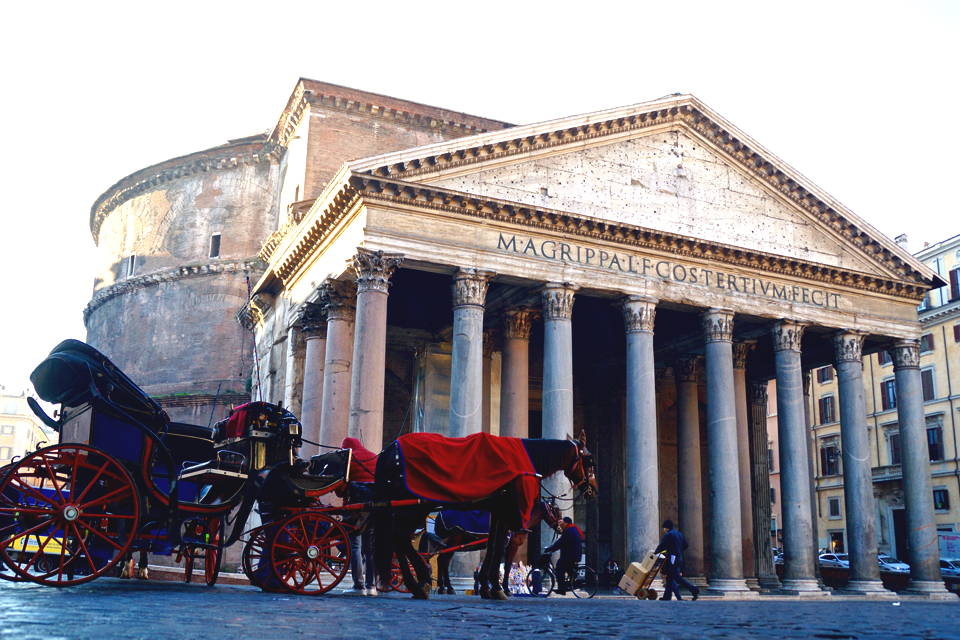 Het Pantheon in Rome, Italië