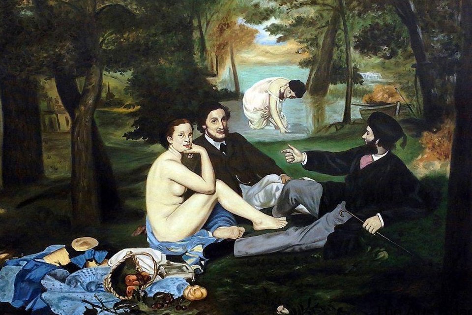 Déjeuner sur l'Herbe van Manet, Frankrijk