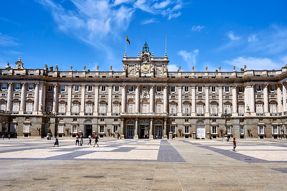 Koninklijk Paleis in Madrid, Spanje