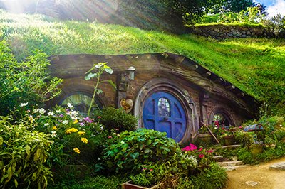 Hobbiton tour Matamata, Nieuw-Zeeland Hobbiton tour Matamata, Nieuw-Zeeland