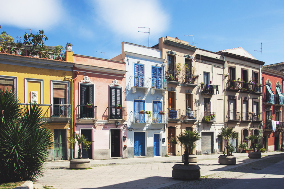 Cagliari op Sardinië, Italië