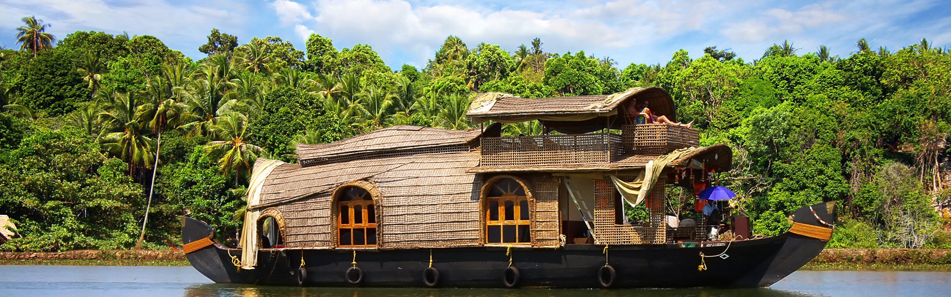 Backwater in Kerela, India