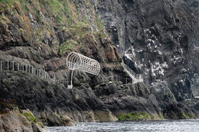 Gobbins Cliff Path, Groot-Brittannië Gobbins Cliff Path, Groot-Brittannië