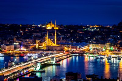 Istanbul by night, Turkije Istanbul by night, Turkije