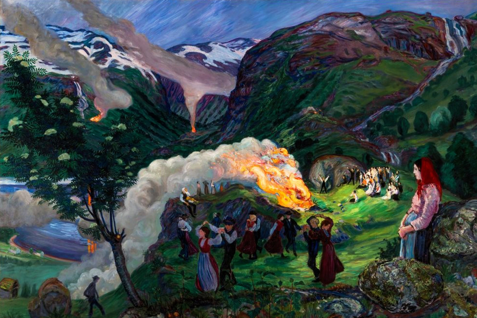 Nikolai Astrup, Vuur tijdens midzomernacht