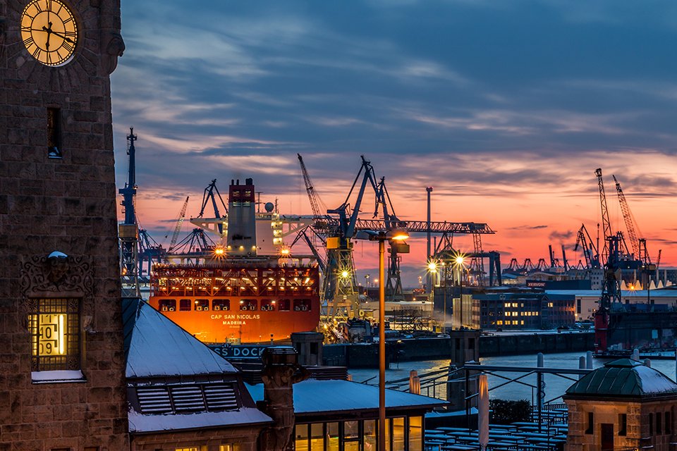 HafenCity in Hamburg, Duitsland