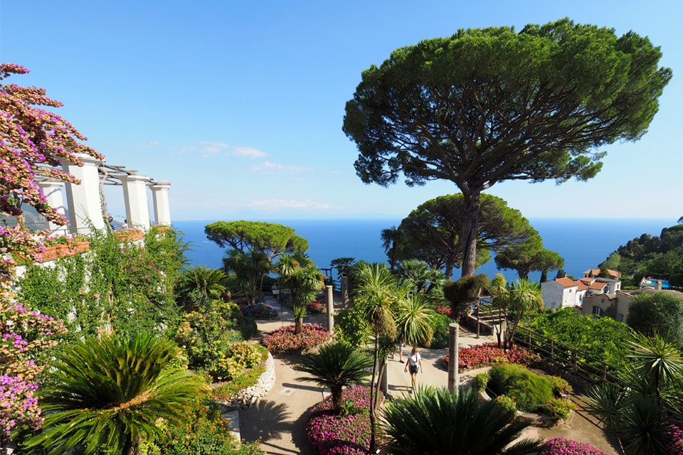 Tuin in Ravello, Amalfikust, Italië