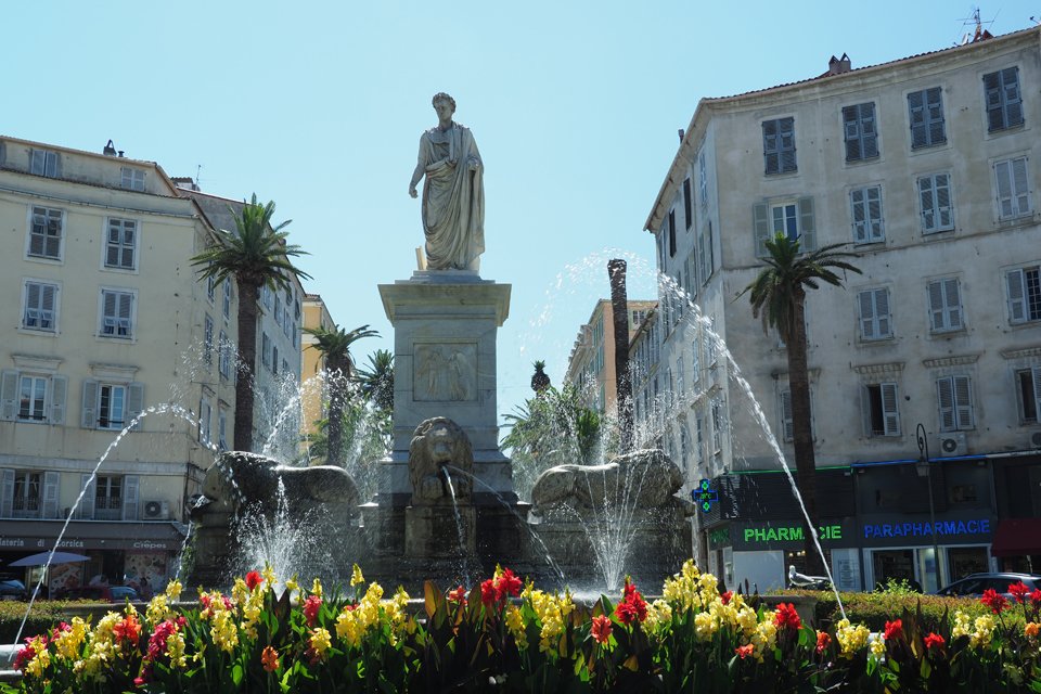 Standbeeld van Napoleon in Ajaccio, Frankrijk