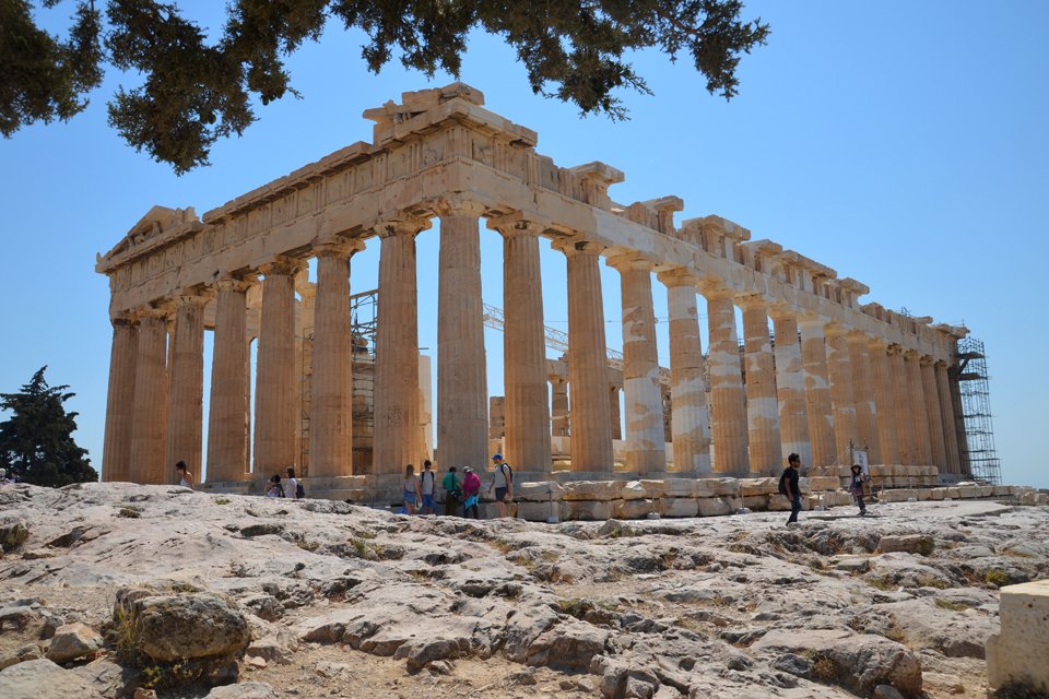 De Akropolis in Athene, Griekenland